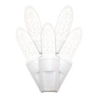 Brite Star 60 Light 10' White Wire Crystal White LED Icicle Light String